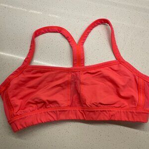 Lululemon Bright Coral Sports Bra – Size 10